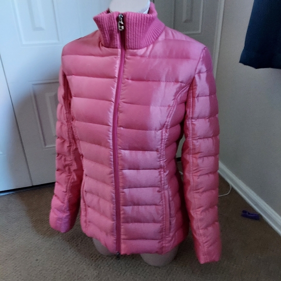 GANT Women's Elliot Light Down Jacket Quilted Puffer Coat Size Medium Pink - Picture 9 of 9